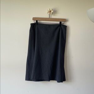 Calvin Klein Gray Knee-Length Pencil Skirt Work